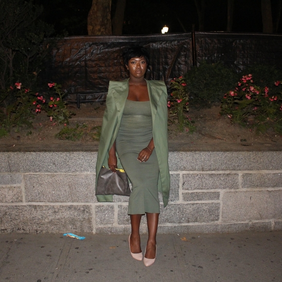 Olive Long Vest 🌿 - Picture 4 of 4